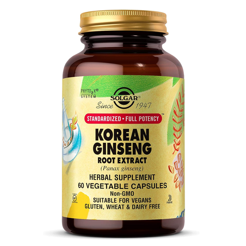 Корейский экстракт корня женьшеня Soglar Korean Ginseng 60 вег капсул