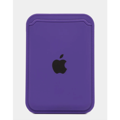 Фиолетовй Силиконовый Картхолдер чехол-бумажник MagSafe на iPhone картхолдер magsafe для iphone кожаный чехол бумажник чёрный
