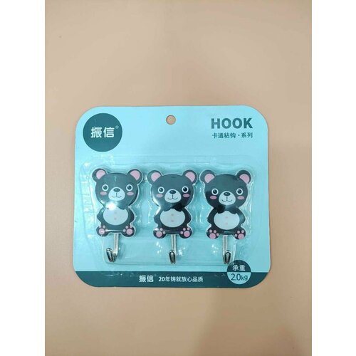 Крючки для ванной самоклеющиеся металлические крючки для кухни на липучке настенные вешалка для полотенец в ванную3шт 122₽