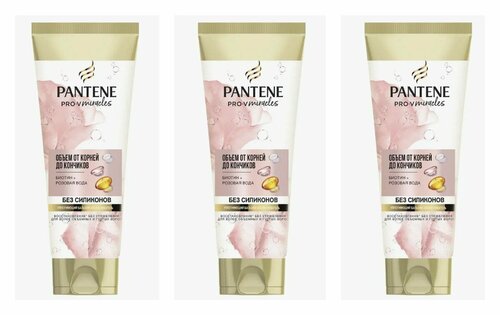 Бальзам-ополаскиватель Pantene, Pro-V Rose Miracles, Объем от корней до кончиков, 200 мл, 3 шт