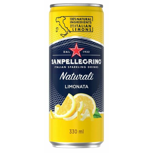 Газированный напиток Sanpellegrino Aranciata Лимон, 6 шт по 0,33 л