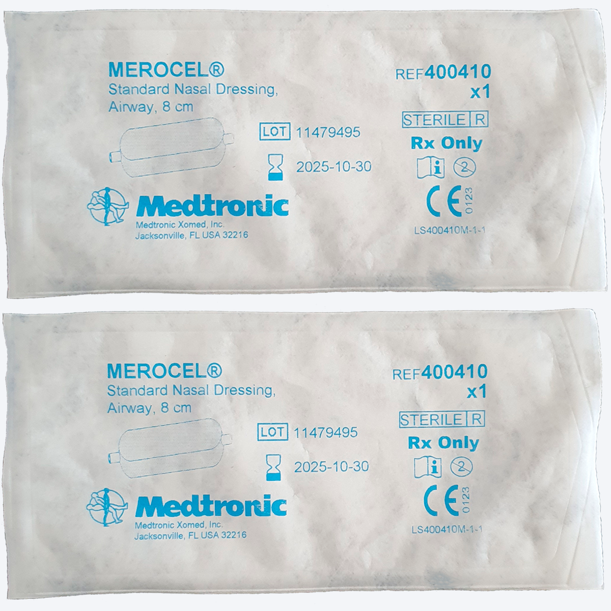 фото Назальные тампоны Merocel с трубкой для дыхания - 2 шт.