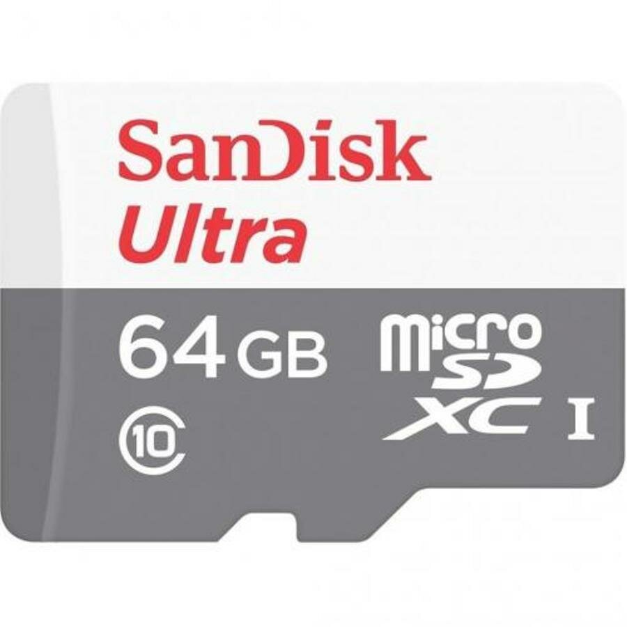 Карта памяти SanDisk Ultra microSDXC UHS-I Cl10 +ад SDSQUNS-064G-GN3MA