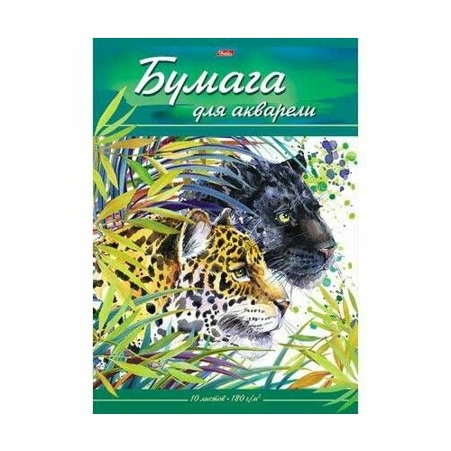 Папка для акварели А3 10л. ХАТ 17310 Дикий мир в папке, тиснение