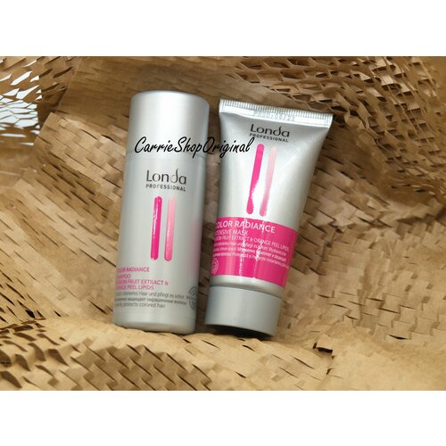 Набор Londa Color Radiance: Шампунь для окрашенных волос, 50 мл + Маска интенсивная для окрашенных волос, 30 мл