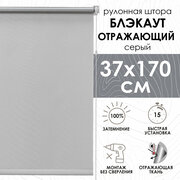 Рулонная штора, Blackout, silverback отражающий, серый, 37х170см, арт. 81462037160