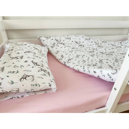 Комплект детского белья 140х70 см ТД-39 Постельное белье детское 70х140 с простыней на резинке 2050₽