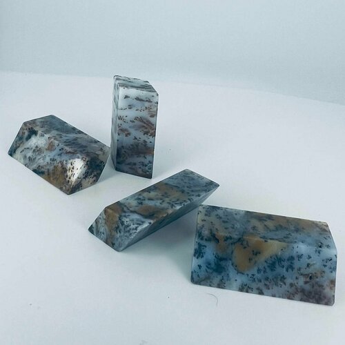 Агат моховый призма