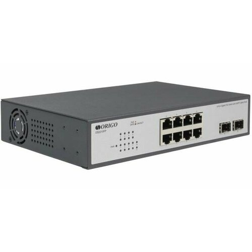 Unmanaged Switch 8x1000Base-T PoE, 2x1000Base-X SFP, PoE Budget 120W, 19 w/brackets