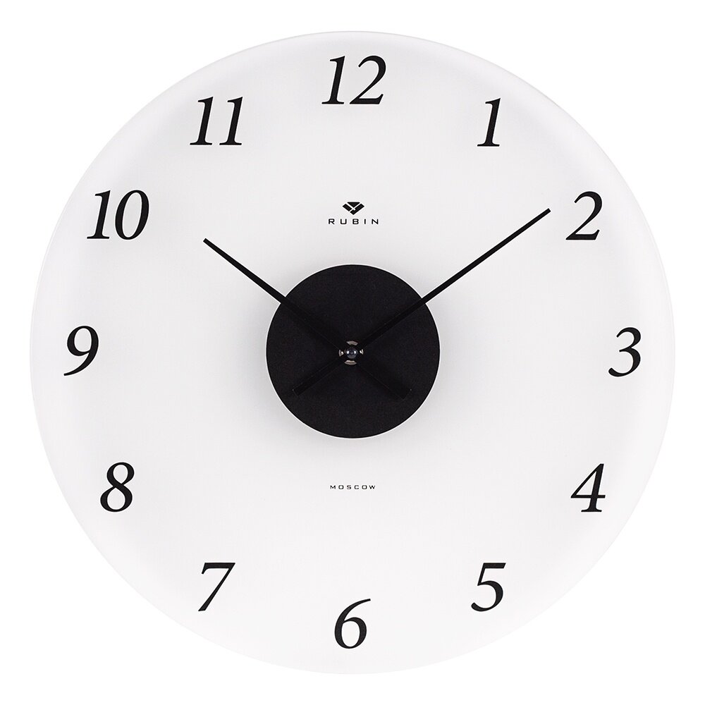 Часы настенные Рубин "Бархат", матовые диаметр 39 см, открытая стрелка, круглые