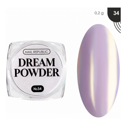 NAIL REPUBLIC DREAM POWDER Втирка жемчужная 34 02 гр 600₽