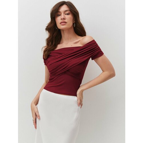 фото Топ wonderclo top2306roxy/, размер 40-42, бордовый
