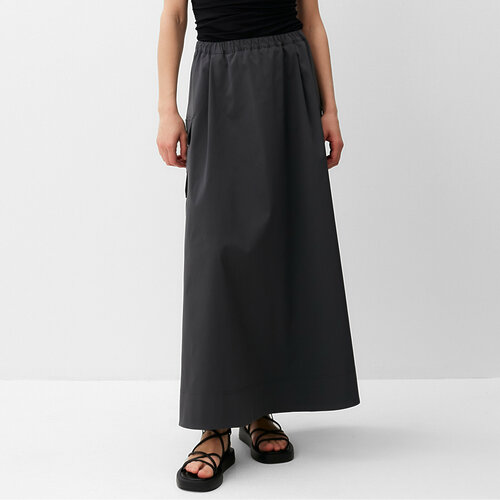 Юбка Minaku, размер 48, серый пижама размер 48 черный графит