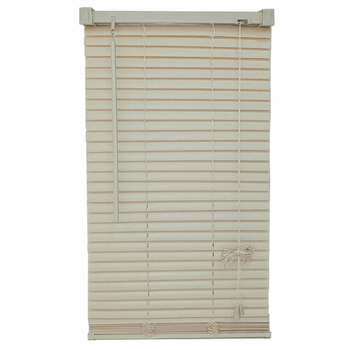 Жалюзи горизонтальные ugo loks пвх 70x180см бежевые 25мм арт589162 2858₽