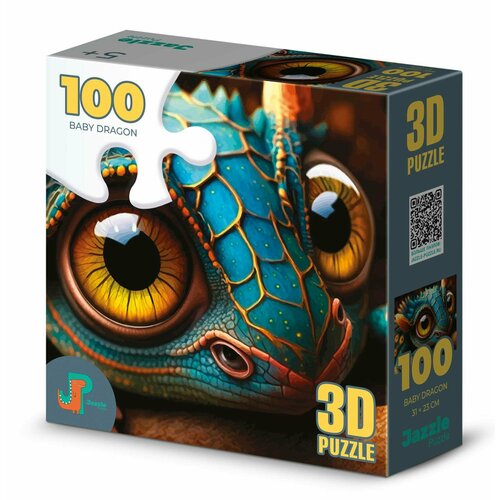 Пазл детский 3D Jazzle Puzzle 100 деталей Малыш-дракон 550₽