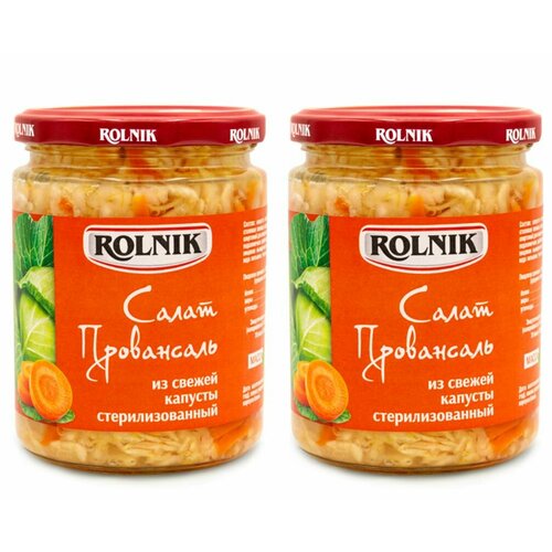 Rolnik Салат Провансаль из свежей капусты, 420 г, 2 шт