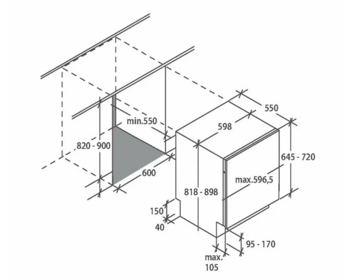 Встраиваемая посудомоечная машина 60 см Candy 3D632PB-07 ru - фотография № 3