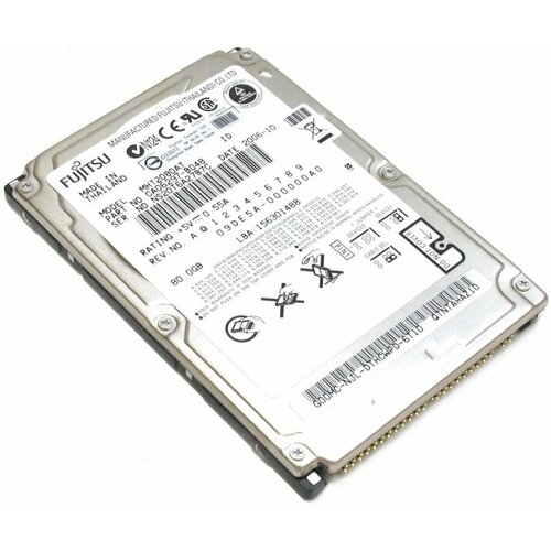 Жесткий диск Fujitsu CA06297-B048 80Gb 4200 IDE 2,5 HDD жесткий диск fujitsu mhv2080at 80gb 4200 ide 2 5 hdd