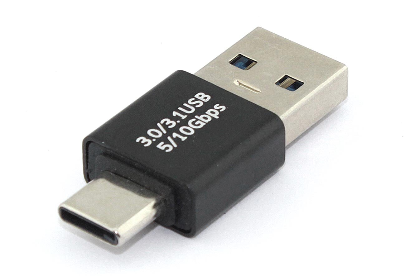 Переходник USB Type A папа на Type-C папа