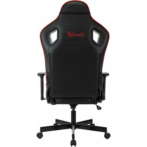 фото Кресло игровое a4tech bloody gc-840, на колесиках, эко. кожа, 1шт. в комплекте черный/красный