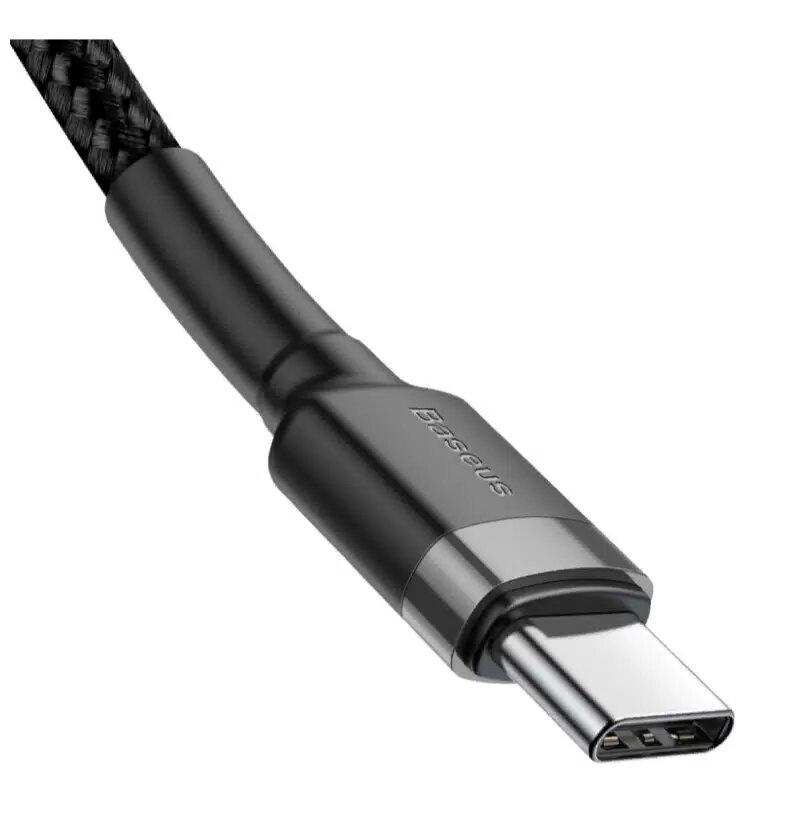 Кабель Baseus Cafule PD USB Type-C - USB Type-C, черный/серый