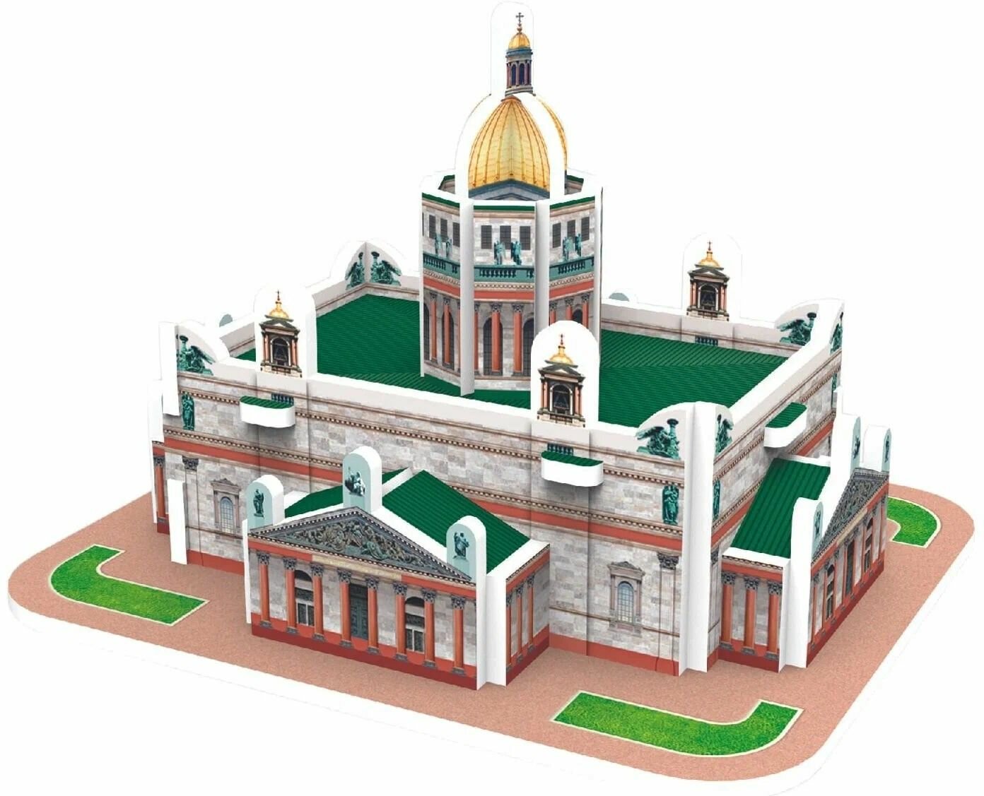 IQ 3D Puzzle Набор коллекционых 3Д пазлов Две столицы Санкт-Петербург и Москва 7 пазлов