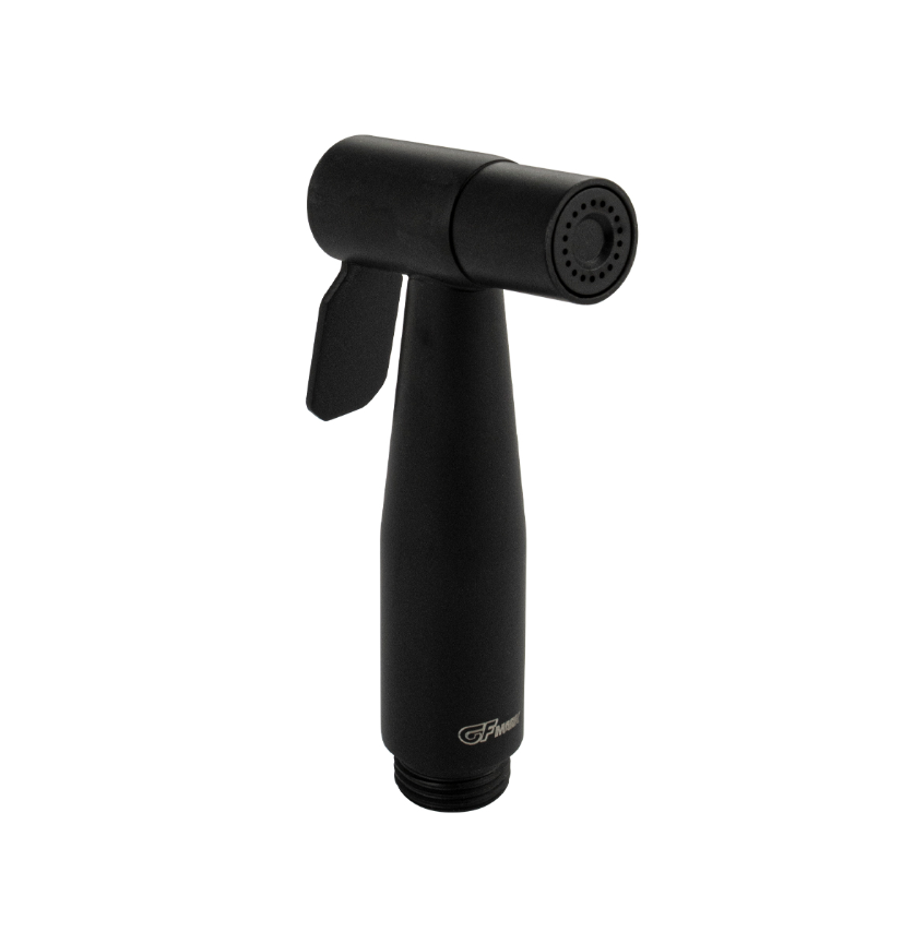 фото Лейка гигиеническая, из нержавеющей стали, для биде черного цвета