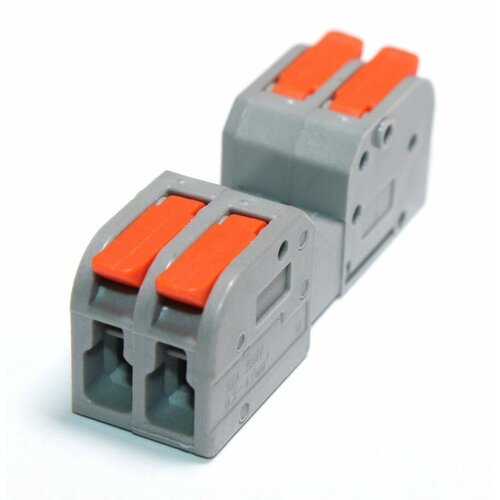 Клемма СМК 223G-2 проходная разборная 4-х контактная на 2 медных пров сеч 02-40 кв мм электротовар 494₽