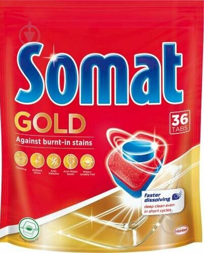 Somat Gold Таблетки для посудомоечных машин 36 шт 648 гр