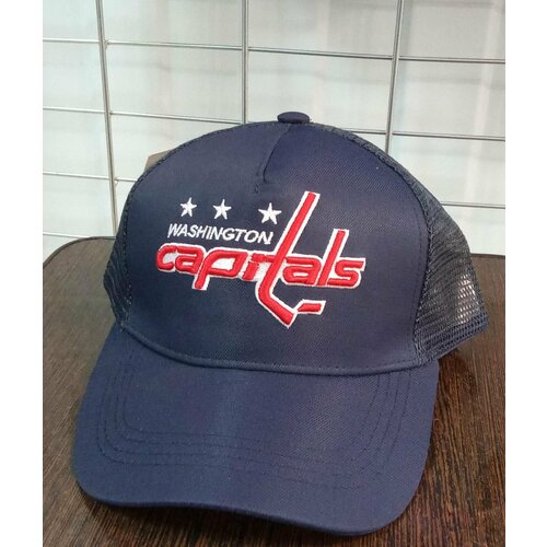 Для хоккея Вашингтон Кэпиталс кепка летняя хоккейного клуба NHL WASHINGTON CAPITALS (США ) бейсболка в сеточку темно-синяя бейсболка кепка мужская темно синяя
