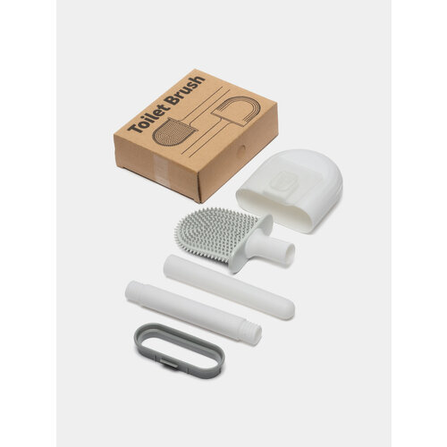 Силиконовый ершик для унитаза на подставке с креплением на стену 899₽