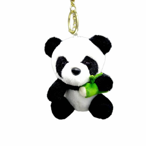 Брелок Панда малыш с бамбуком игрушка мягкая на рюкзак