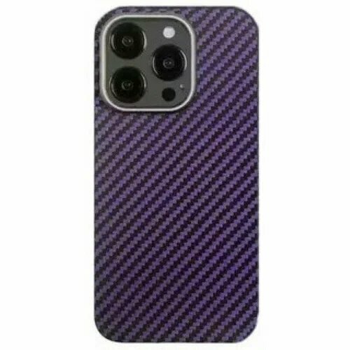 Чехол для iPhone 14 Pro KZDOO Keivlar / Чехол для айфона 14 про ультратонкий кевлар / PURPLE фиолетовый кевларовая накладка kzdoo keivlar для apple iphone 15 pro черная