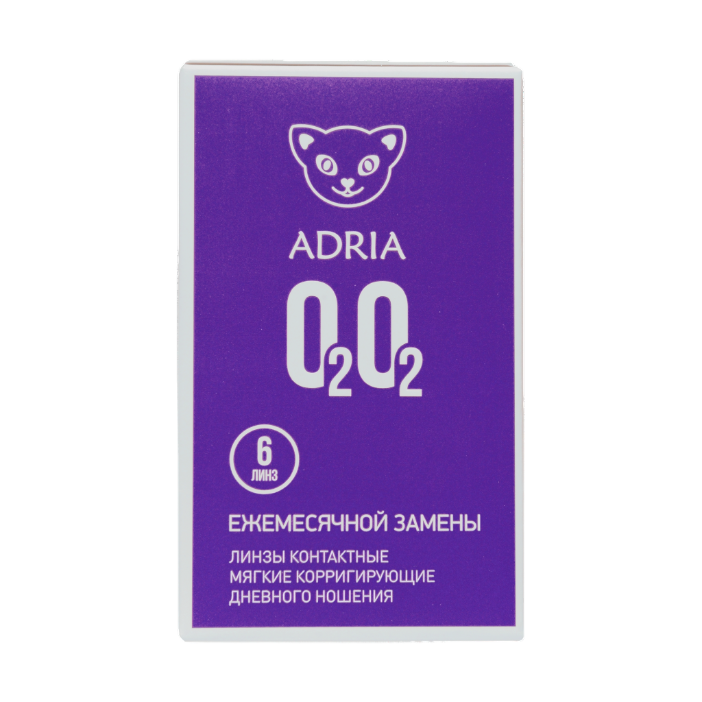 Контактные линзы на месяц Adria O2O2 -3.25 / 8.6 6 шт