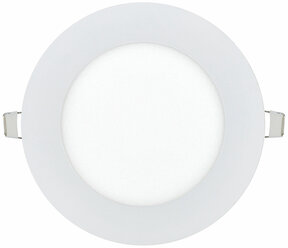 Светильник LED IEK ДВО 1601 белый, пластик, 7Вт, 3000K, IP20, круглый