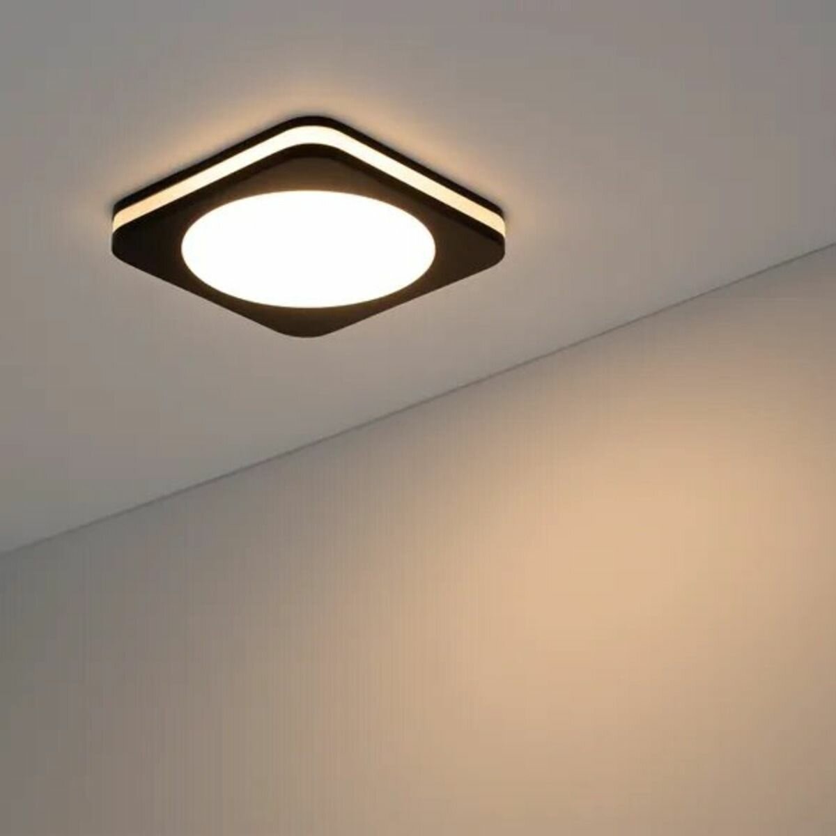 Светодиодная панель Arlight LTD-96x96SOL-BK-10W Day White, LED, 10 Вт, 4000, нейтральный белый, цвет арматуры: черный, цвет плафона: черный