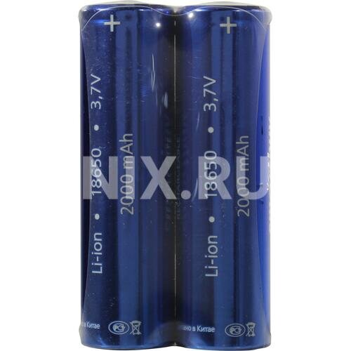 Аккумулятор LI18650 Smartbuy 2000 mAh упаковка 2шт (SBBR-18650-2S2000)