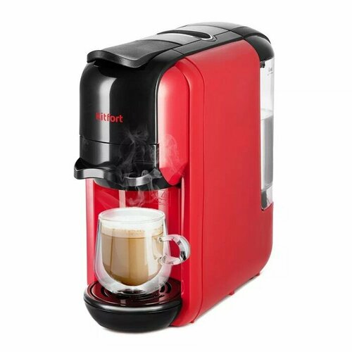 Кофеварка Kitfort КТ-7403 капсульная 1450 Вт 06 л чёрно-красная 7990₽