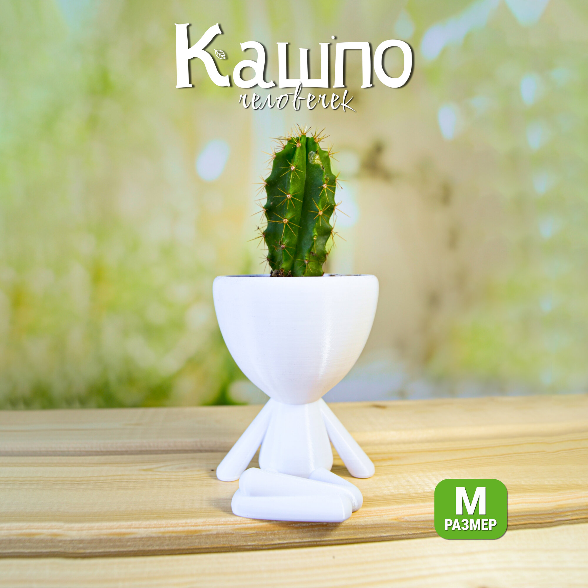 фото Кашпо для кактусов, суккулентов и мха, декоративное, 8,5 см