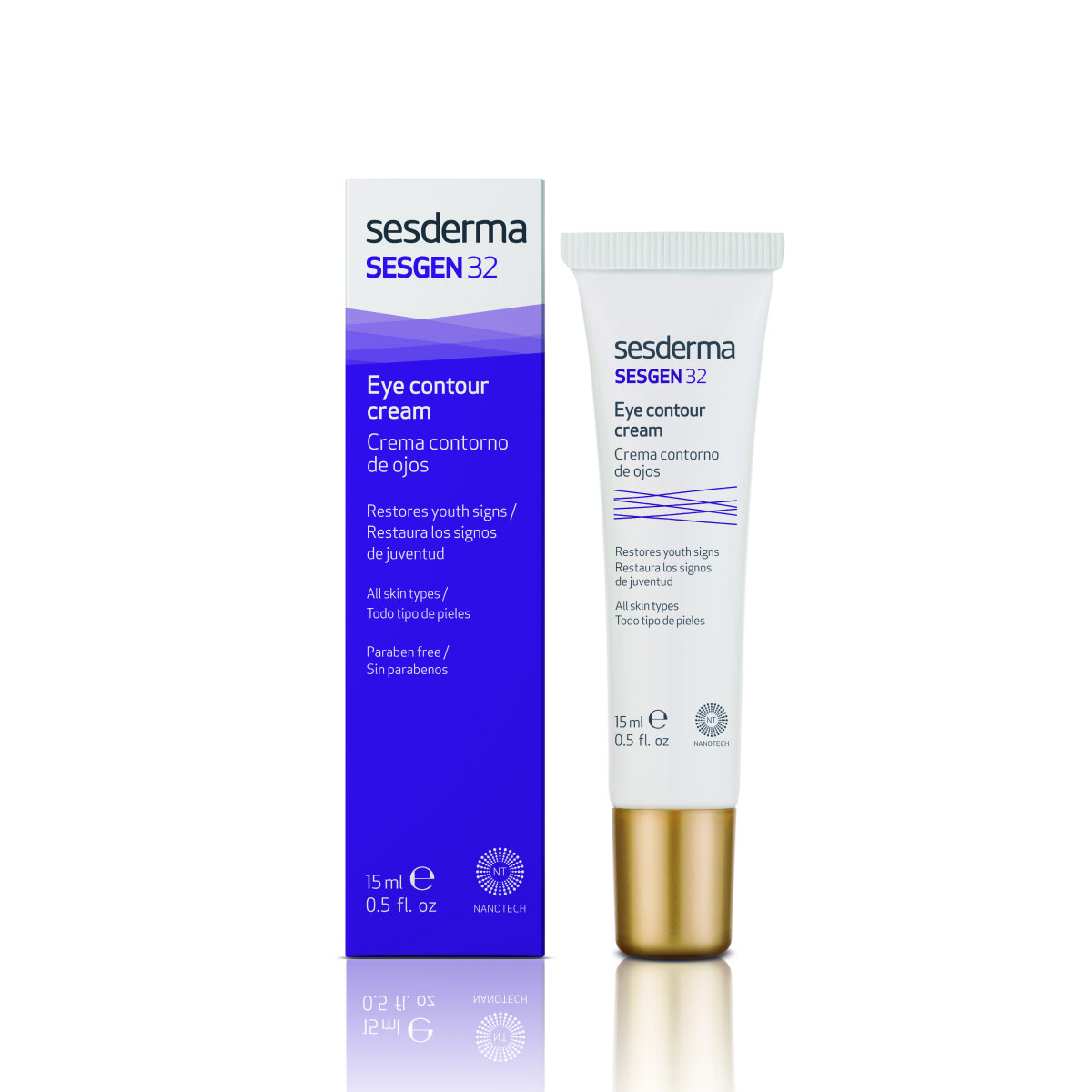 Sesderma SESGEN 32 Крем-контур лифтинг для глаз увлажняющий, омолаживающий для всех типов кожи, 15 мл