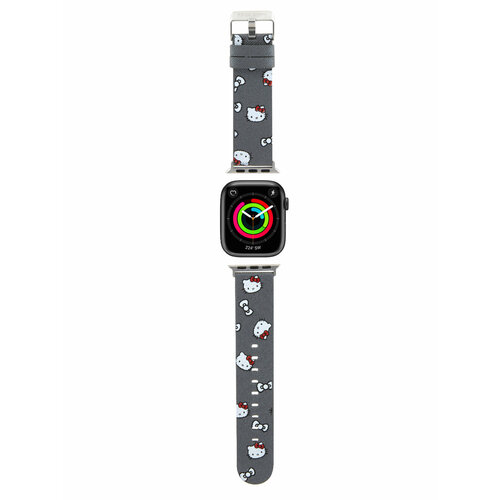 Hello Kitty для Apple Watch 414038 mm ремешок PU Saffiano Heads and Bows Silver 2490₽