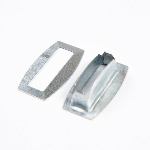 Люверс прямоугольный 27*8 мм, без скобы и ремешка, 100 штук