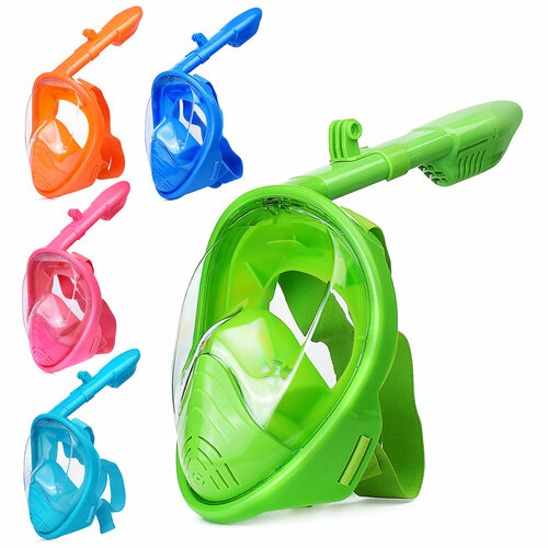 Маска для плавания 00-4083 и снорклинга цвет Микс 1574₽