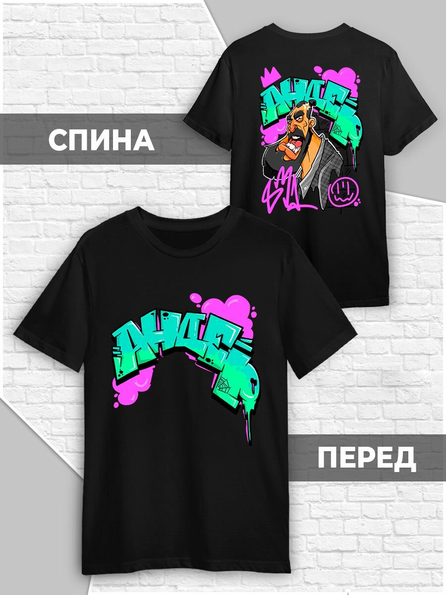 Футболка Printech, размер 2XL (52-54), черный
