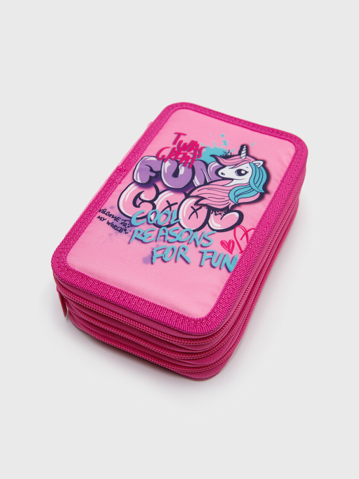 Пенал для девочки PlayToday, размер 20*12,5*7 см, голубой — фото 1