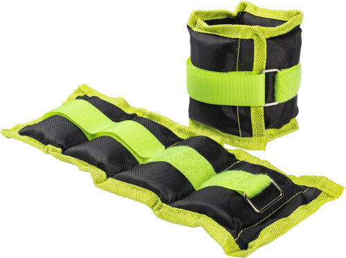 Комплект утяжелителей, Утяжелители 2 шт Sundays Fitness IR97812 1кг, зеленый