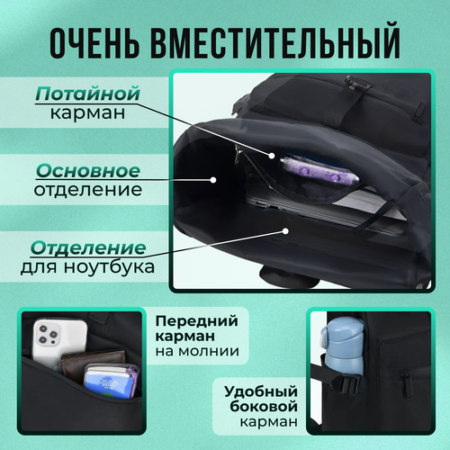 Рюкзак мужской городской повседневный для ноутбука, рюкзак мешок
