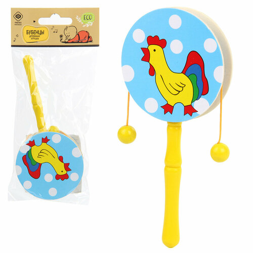 Деревянный музыкальный инструмент игрушка Бубенцы Петушок Фабрика Фантазий 260₽