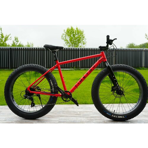 Велосипед фэтбайк Fatbike Time Try TT2228s 26 Алюминиевая рама 195 Гидравлический тормоз красный 36900₽