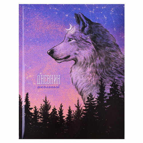 Дневник 1-11кл Дух леса А5 48л твердый переплет 7БЦ полноцветная печать глянцевая пленка внутр блок - белый офсет печать в одну краску универсал шпаргалка 274₽